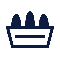 Egg tray icon, Sharp Line style