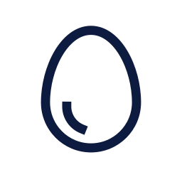 Egg icon, Sharp Line style