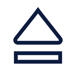 Eject icon, Sharp Line style