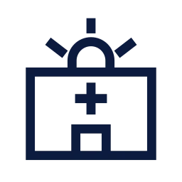 Emergency room icon, Sharp Line style