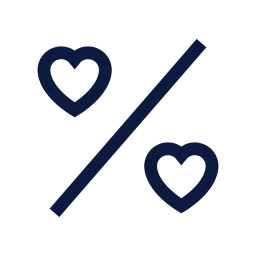 Engagement rate icon, Sharp Line style