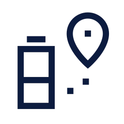 Ev range icon, Sharp Line style