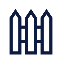 Fence icon, Sharp Line style