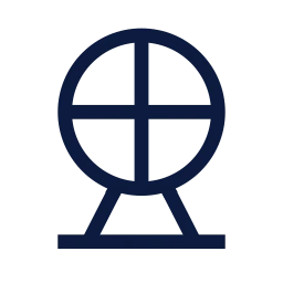 Ferris wheel icon, Sharp Line style
