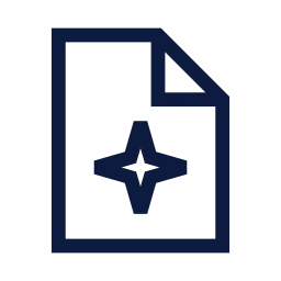 File ai icon, Sharp Line style