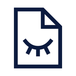 File hidden icon, Sharp Line style
