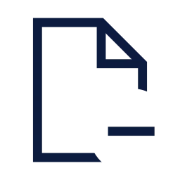 File minus icon, Sharp Line style