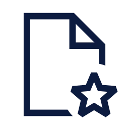 File star icon, Sharp Line style