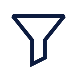 Filter icon, Sharp Line style