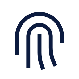 Fingerprint icon, Sharp Line style