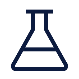 Flask icon, Sharp Line style