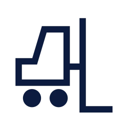 Forklift icon, Sharp Line style