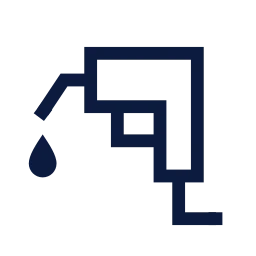 Fuel nozzle icon, Sharp Line style