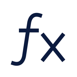 Function fx icon, Sharp Line style