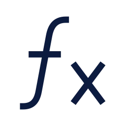 Function icon, Sharp Line style