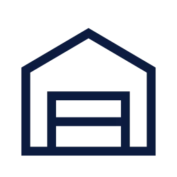Garage icon, Sharp Line style
