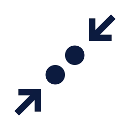 Gesture pinch icon, Sharp Line style