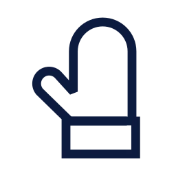 Glove icon, Sharp Line style