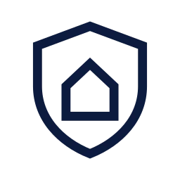 Home insurance icon, Sharp Line style
