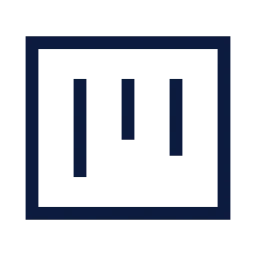 Kanban icon, Sharp Line style