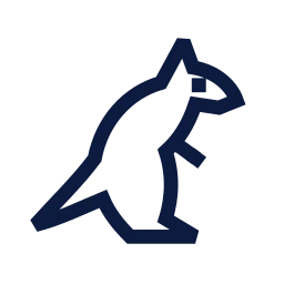Kangaroo icon, Sharp Line style