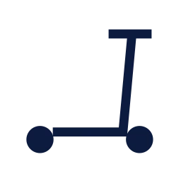 Kick scooter icon, Sharp Line style