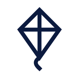 Kite icon, Sharp Line style