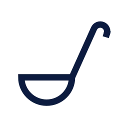 Ladle icon, Sharp Line style