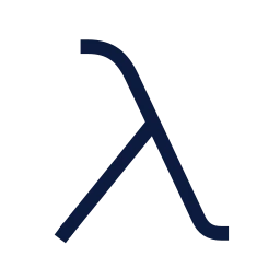 Lambda icon, Sharp Line style