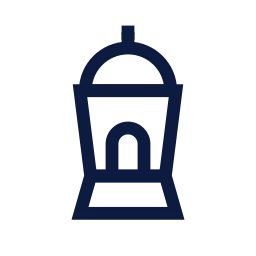 Lantern ramadan icon, Sharp Line style