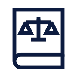 Law book icon, Sharp Line style