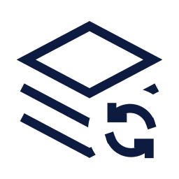 Layers refresh icon, Sharp Line style