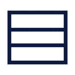 Layout rows icon, Sharp Line style