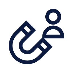 Lead magnet icon, Sharp Line style
