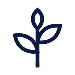 Leaves icon, Sharp Line style