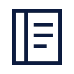 Ledger icon, Sharp Line style