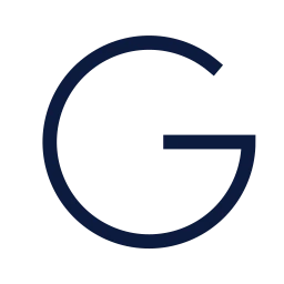 Letter g icon, Sharp Line style