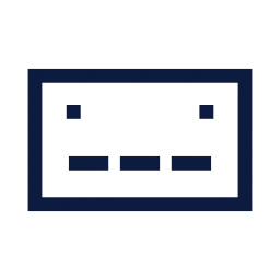 License plate icon, Sharp Line style