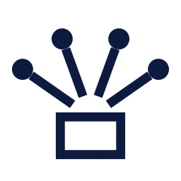 Lidar icon, Sharp Line style