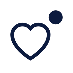 Like notification icon, Sharp Line style