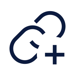 Link plus icon, Sharp Line style
