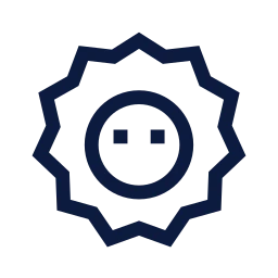 Lion icon, Sharp Line style