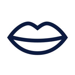 Lips icon, Sharp Line style