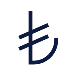 Lira sign icon, Sharp Line style