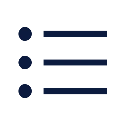 List icon, Sharp Line style