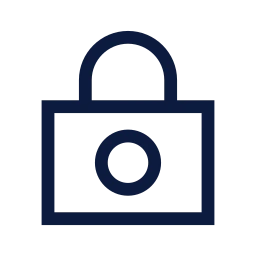 Lock combination icon, Sharp Line style