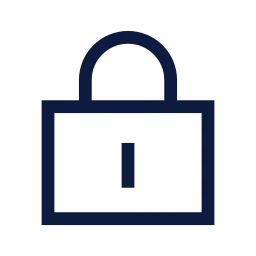 Lock icon, Sharp Line style