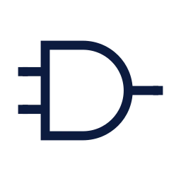 Logic gate icon, Sharp Line style