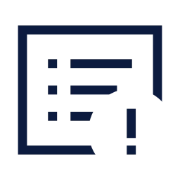 Logs alert icon, Sharp Line style