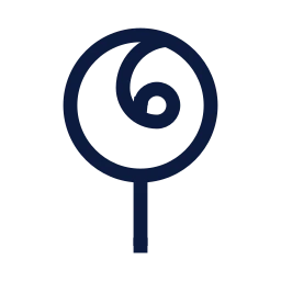 Lollipop icon, Sharp Line style